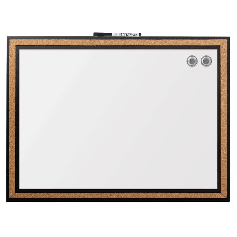 Quartet Dry-Erase Board/Whiteboard, 17"x23", Magnetic, Cork Frame (13765) - Image 1